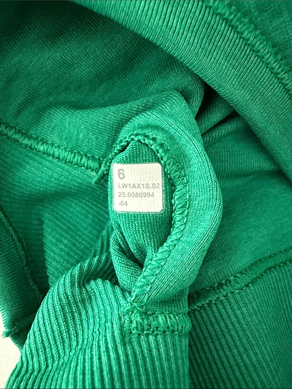 Lululemon Green Ribbed Racerback Tank Top 6 - Picture 4 of 4